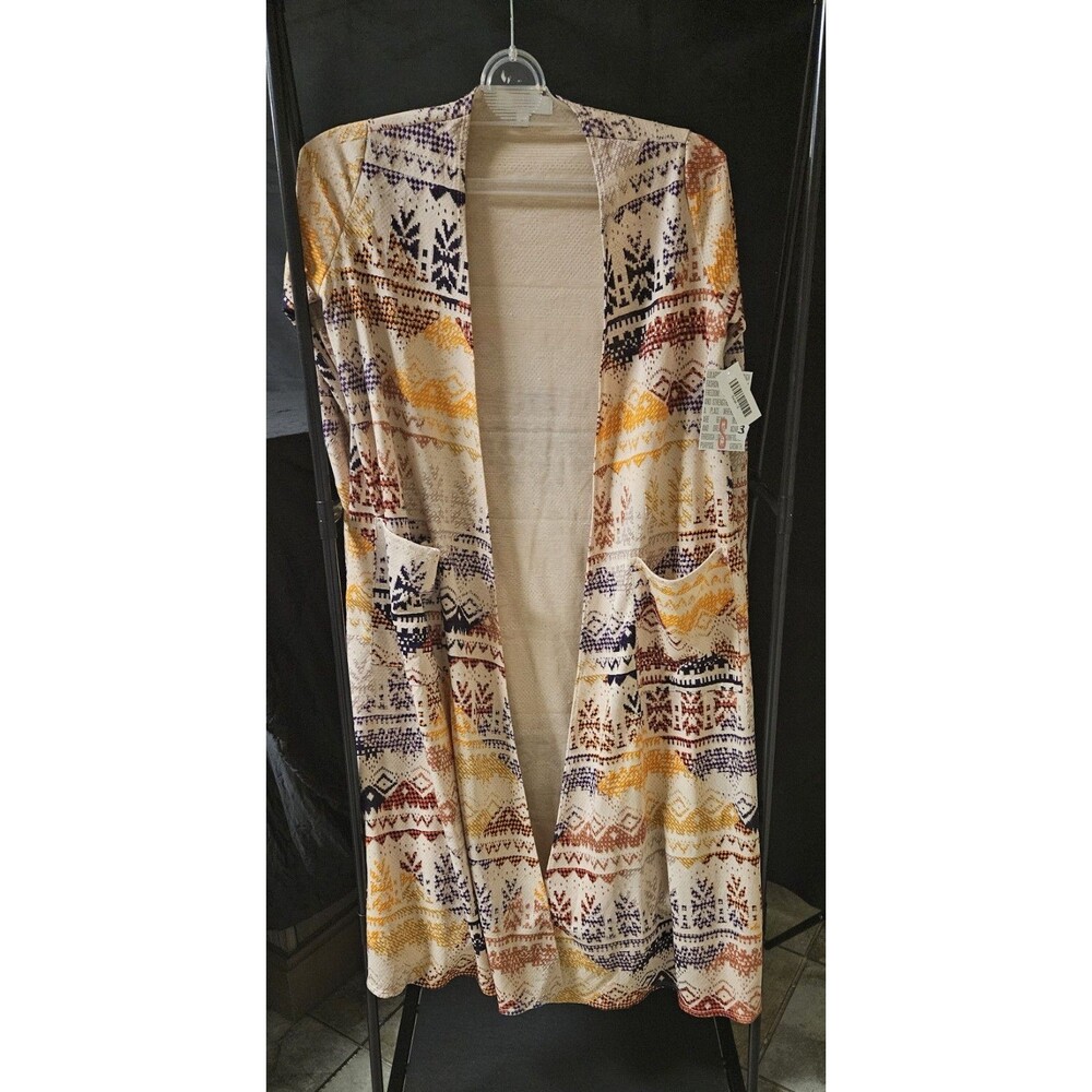 WOMEN'S LULA ROE SIZE SMALL LONG CARDIGAN WITH POCKETS NWT